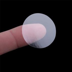 img 3 attached to 1000 Transparent Circle Wafer Seals - Waterproof PET Stickers For Envelopes, Gift Packaging, And Shipping Cartons