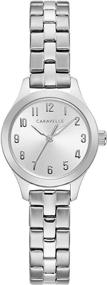 img 4 attached to Caravelle Womens Quartz Stainless Steel Women's Watches at Wrist Watches