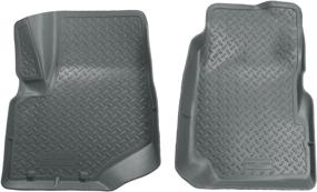 img 1 attached to 🔝 Husky Liners Classic Style Front Floor Liners Grey 32002 - Fits 04-07 Buick Rainier, 02-08 Chevy Trailblazer & 02-08 GMC Envoy (2-Pcs)