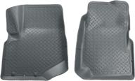 🔝 husky liners classic style front floor liners grey 32002 - fits 04-07 buick rainier, 02-08 chevy trailblazer & 02-08 gmc envoy (2-pcs) logo