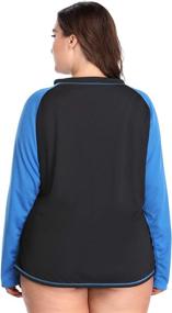 img 1 attached to ATTRACO Womenss Sleeve Rashgurad Shirt Women's Clothing ~ Swimsuits & Cover Ups