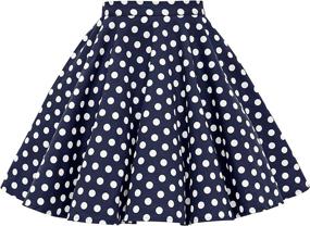 img 4 attached to 🦋 Stylish BlackButterfly Vintage Circle Swing Skirts & Skorts for Girls - Perfect Girls' Clothing Collection!