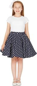 img 3 attached to 🦋 Stylish BlackButterfly Vintage Circle Swing Skirts & Skorts for Girls - Perfect Girls' Clothing Collection!