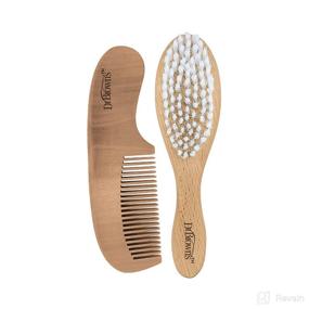img 4 attached to Soft and Safe Baby Brush + Comb by Dr. Brown's: The Perfect Baby Care Set