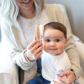 img 1 attached to Soft and Safe Baby Brush + Comb by Dr. Brown's: The Perfect Baby Care Set
