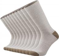 heavy duty all season moisture control socks for men - onke cotton cushion crew athletic work boot. logo