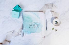 img 3 attached to 🌸 Watercolor Wedding Planner: Undated Bridal Planning Diary Organizer - Perfect Engagement Gift - Featuring Hard Cover, Convenient Pockets, Calendar & Online Support