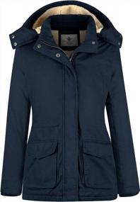 img 4 attached to WenVen Women'S Winter Warm Sherpa Lined Jacket Heavy Parka Coat With Hood