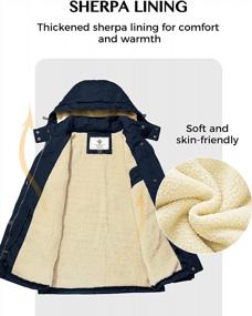 img 1 attached to WenVen Women'S Winter Warm Sherpa Lined Jacket Heavy Parka Coat With Hood