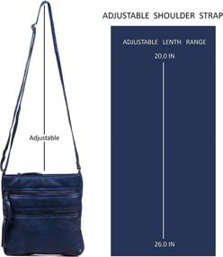 img 2 attached to 👜 Premium Crossbody Handbags for Women: Crossover Shoulder Bags & Wallets