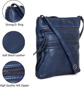 img 1 attached to 👜 Premium Crossbody Handbags for Women: Crossover Shoulder Bags & Wallets