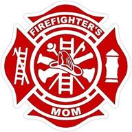 firefighters maltese cross sticker window logo