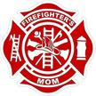 firefighters maltese cross sticker window logo