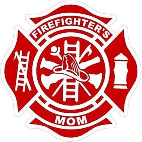 img 2 attached to Firefighters Maltese Cross Sticker Window