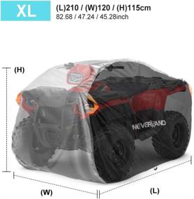 img 3 attached to All Weather Heavy Duty XL Universal ATV Cover - Waterproof Outdoor Storage Cover for Polaris Sportsman, Yamaha, Honda, Kawasaki Quad Bike - Rain Cover for 4 Wheeler