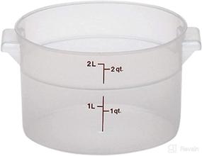 img 1 attached to Cambro (RFS2PP190) 2 Qt. Round Polypropylene Food Storage Container 🍱 - Camwear: Sturdy and Spacious Solution for All Your Food Storage Needs