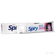 spry fluoride toothpaste anti plaque bubblegum logo