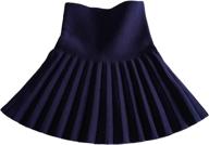 👗 skirts & skorts: knitted flared pleated skater girls' casual clothing logo