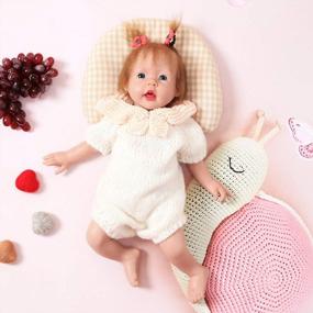 img 1 attached to Реалистичная и мягкая 20-дюймовая силиконовая кукла с волосами - Реалистичная новорожденная кукла всего тела для девочек