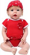 реалистичная и мягкая 20-дюймовая силиконовая кукла с волосами - реалистичная новорожденная кукла всего тела для девочек логотип