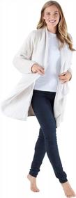 img 2 attached to Warm And Cozy: Sleepyheads Women'S Sherpa-Lined Fleece Robe With Hood
