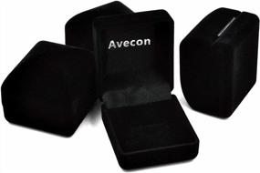 img 1 attached to AVECON 1.2Ct 925 Sterling Silver Bridal Ring Sets For Women Round White Cubic Zirconia Womens Wedding Rings Set Size 6-9