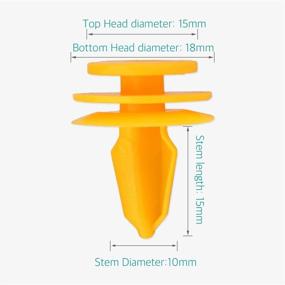 img 3 attached to Lantee 20 Pcs Door Trim Panel Retainer Clips Fasteners 6507055-AA & 6507686-AA for Jeep Grand Cherokee Commander and Chrysler Pacifica