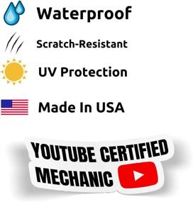 img 1 attached to Imakestickerz Com YouTube Certified Mechanic Sticker