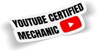 imakestickerz com youtube certified mechanic sticker logo