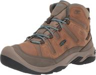 women's comfortable waterproof hiking boots - keen circadia mid height logo