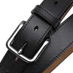 img 2 attached to 👖 High-Quality Chaoren Belts: Jeans Leather Casual Men's Accessories Perfect for Belts