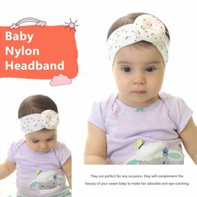 img 2 attached to Soft Headbands For Infants And Baby Girls - Pack Of 3 Hair Accessories With Newborn Hair Bows