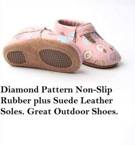 img 1 attached to Adorable Mary Jane Shoes For Baby Girls - Soft Leather Soles For Comfortable Strides