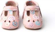 adorable mary jane shoes for baby girls - soft leather soles for comfortable strides logo