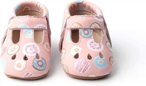 img 4 attached to Adorable Mary Jane Shoes For Baby Girls - Soft Leather Soles For Comfortable Strides