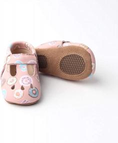 img 2 attached to Adorable Mary Jane Shoes For Baby Girls - Soft Leather Soles For Comfortable Strides