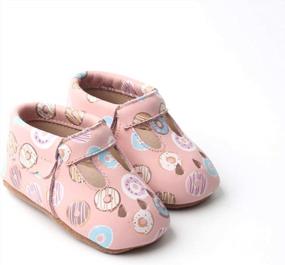 img 3 attached to Adorable Mary Jane Shoes For Baby Girls - Soft Leather Soles For Comfortable Strides