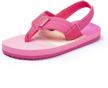 stylish and secure flip flop sandals with back strap for kids of all ages logo