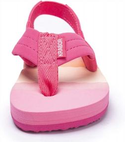 img 3 attached to Stylish And Secure Flip Flop Sandals With Back Strap For Kids Of All Ages