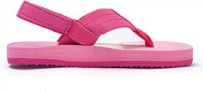 img 1 attached to Stylish And Secure Flip Flop Sandals With Back Strap For Kids Of All Ages