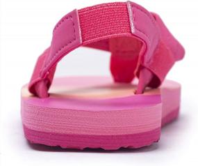 img 2 attached to Stylish And Secure Flip Flop Sandals With Back Strap For Kids Of All Ages
