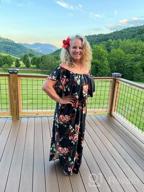 img 1 attached to Women'S Off Shoulder Ruffle Beach Maxi Dress With Pockets Summer Casual Long VERABENDI review by Steve Douglas