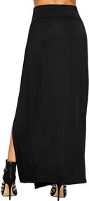 img 1 attached to OgLuxe Womens Double Split Ladies Women's Clothing : Skirts