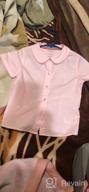 img 1 attached to French Toast Modern Collar Girls' Clothing with Sleeve, Tops, Tees & Blouses review by Tanya Wright