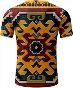 img 1 attached to Стильная мужская африканская футболка Dashiki с племенным цветочным принтом и облегающим кроем