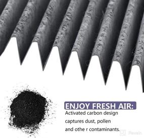 img 2 attached to 🔍 RUITO Premium Cabin Air Filter with Activated Carbon - Fits Accent 2018-2022, Elantra 2017-2020, Forte 2019-2021, Rio 2018-2020 - CF12058, WP10319 (1 Pack)