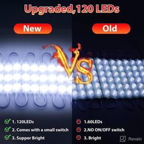 img 3 attached to 🚗 Enhance Your Vehicle's Interior with 12V 120 LEDs Van Interior Light Kits | White Lighting Solution for Car Van Truck Auto Caravan Trailers Boat Bus RV | 40 Modules Included