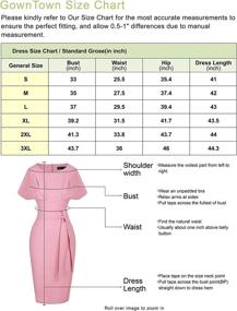 img 2 attached to GownTown Womens Vintage Fitted Office Women's Clothing ~ Dresses