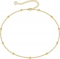 gold necklace for women - layered snake chain choker jewelry by monooc logo