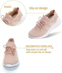 img 2 attached to 👟 Lightweight and Breathable Women's Athletic Walking Sneakers by IFSONG